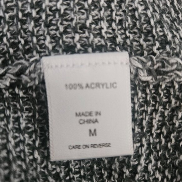 New York & Company SOHO Black Gray Medium 3/4 Sleeve Sweater - Picture 7 of 7